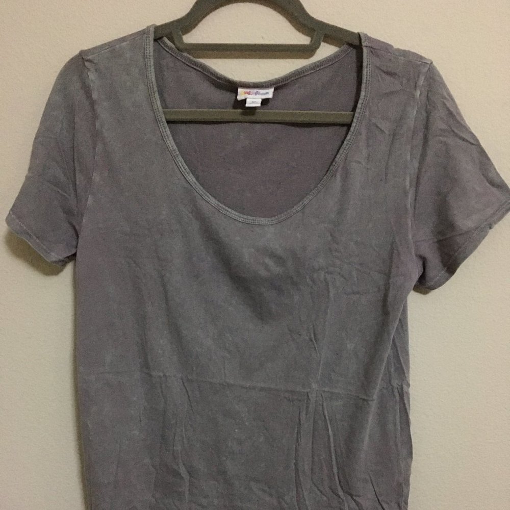 LuLaRoe Classic Tee Acid Wash Gray - Medium